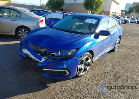 2020 Honda Civic Lx из США, поврежденный, VIN 19XFC2F61LE209221